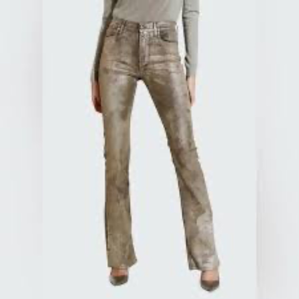 Ralph Lauren Purple Collection 208 Gold Metallic Jeans